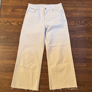 Tan AG cropped jeans